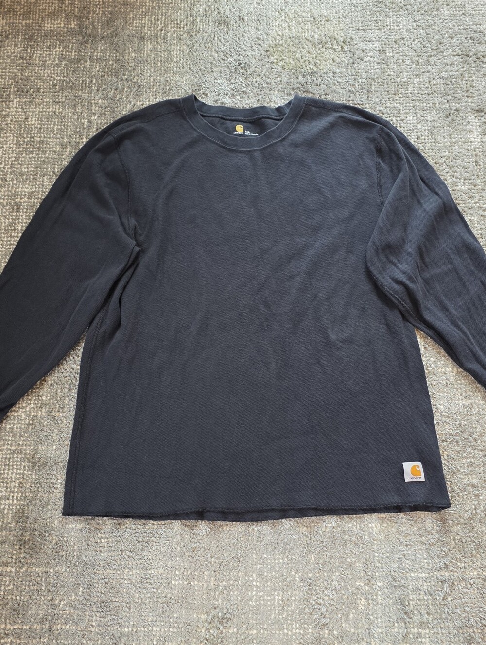 Carhartt Force 100639 Heavyweight Thermal Shirt Black Men's 3XL